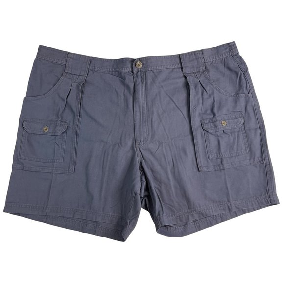 Red Head Brand Co. Men's Cargo Shorts 8 Pocket 52 7" Inseam Gray 100% Cotton - Picture 1 of 8
